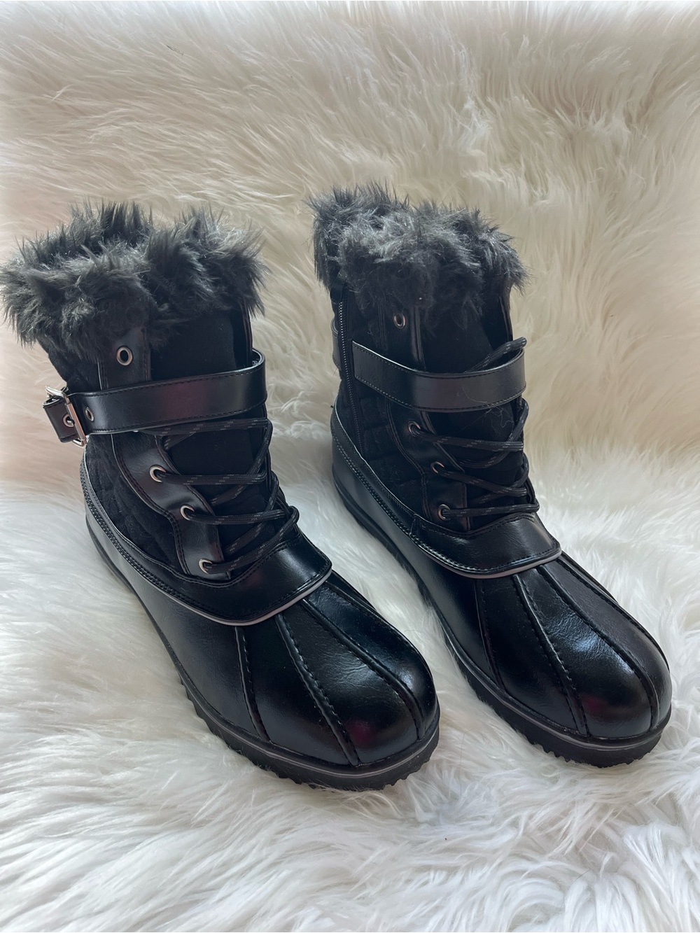 Dream Pairs River 3 Winter Snow Boots Women’s Size 11 Black NIB
